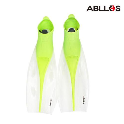 아블로스 오리발 롱핀 스킨스쿠버 수영용품 옐로우 AB0-PC01Y